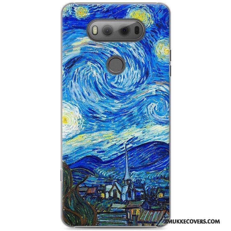 Etui Lg V20 Malet Lyserød Telefon, Cover Lg V20 Cartoon