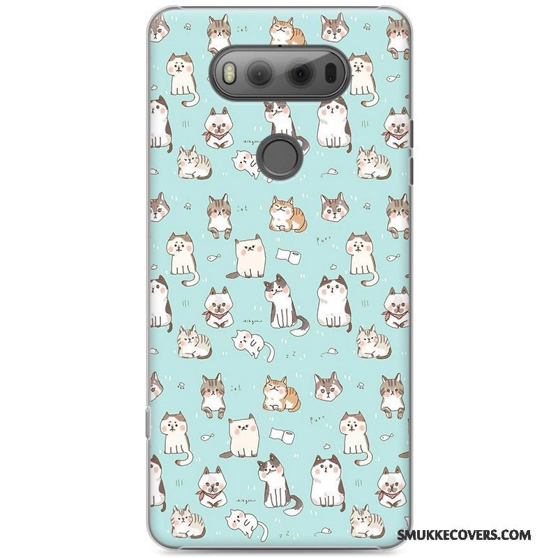 Etui Lg V20 Malet Lyserød Telefon, Cover Lg V20 Cartoon