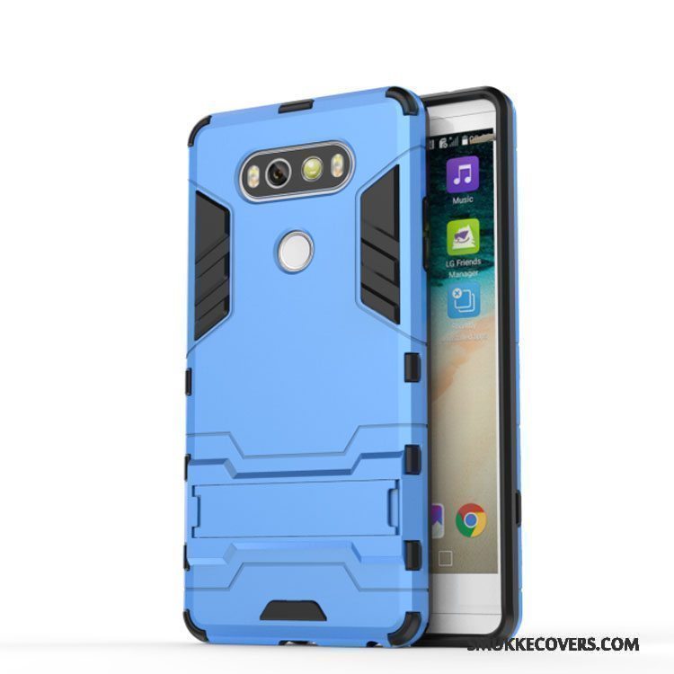 Etui Lg V20 Support Rød Telefon, Cover Lg V20 Beskyttelse Anti-fald Af Personlighed