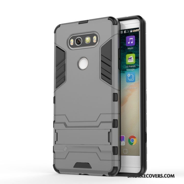 Etui Lg V20 Support Rød Telefon, Cover Lg V20 Beskyttelse Anti-fald Af Personlighed