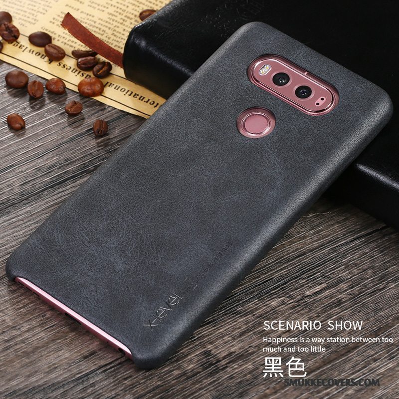 Etui Lg V20 Vintage Ny Anti-fald, Cover Lg V20 Læder Tynd Business