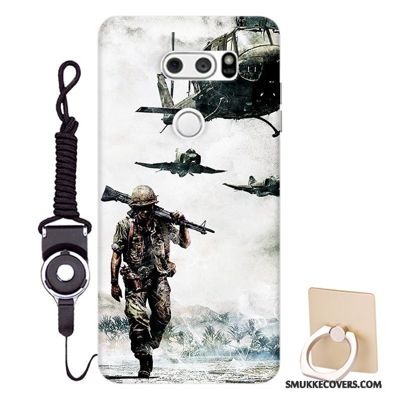 Etui Lg V30 Blød Anti-fald Tilpas, Cover Lg V30 Cartoon Mønster Telefon