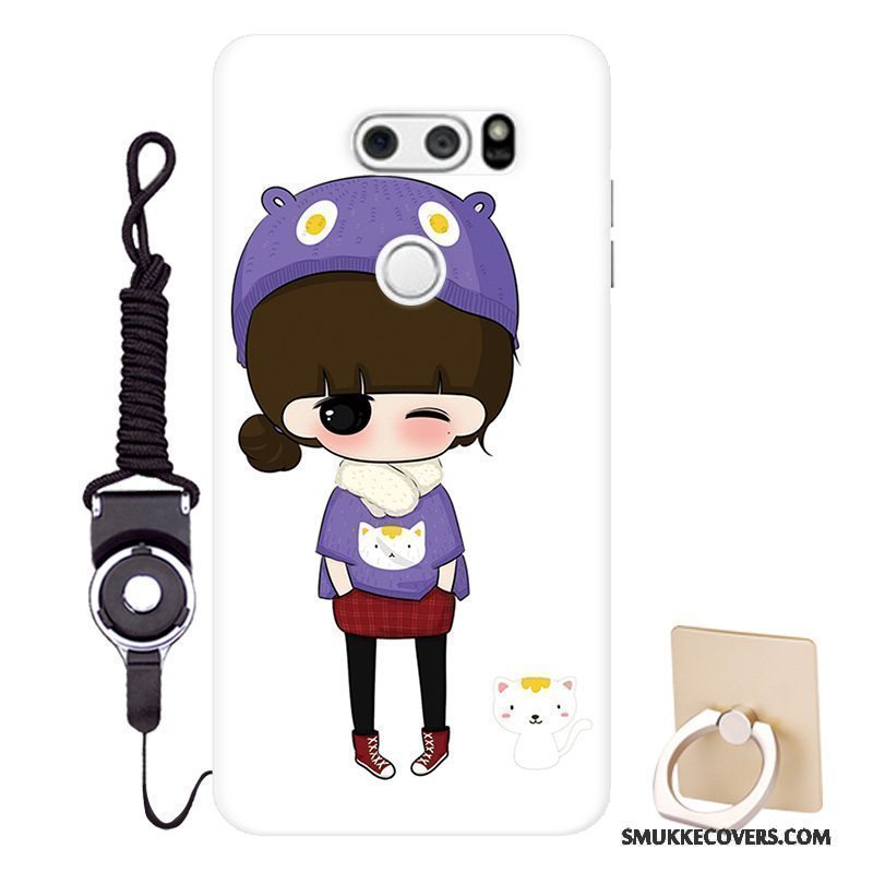 Etui Lg V30 Blød Anti-fald Tilpas, Cover Lg V30 Cartoon Mønster Telefon