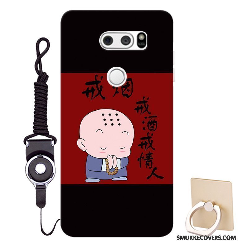 Etui Lg V30 Blød Anti-fald Tilpas, Cover Lg V30 Cartoon Mønster Telefon