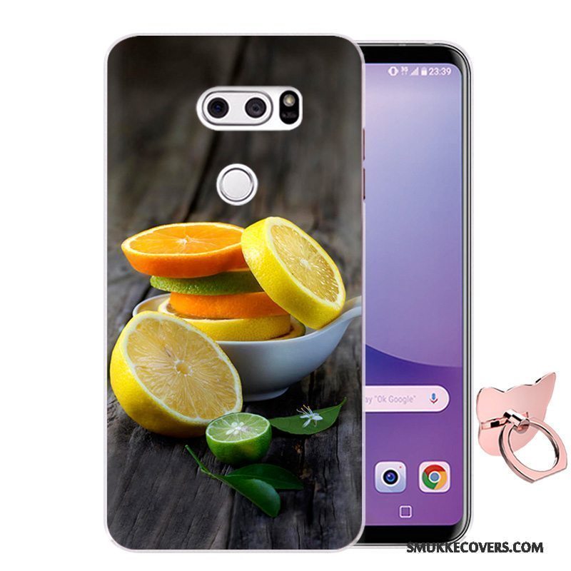 Etui Lg V30 Silikone Anti-fald Telefon, Cover Lg V30 Beskyttelse Blå