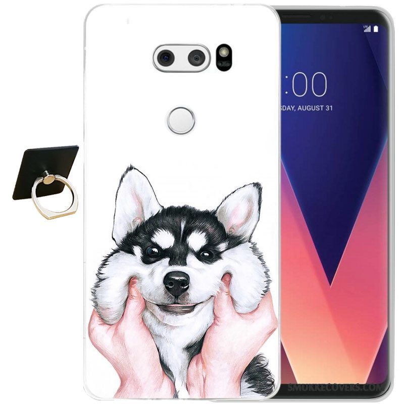 Etui Lg V30 Silikone Sort Telefon, Cover Lg V30 Blød