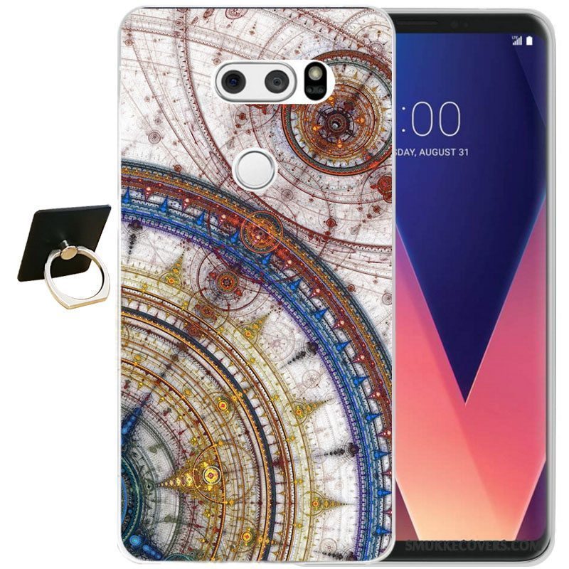 Etui Lg V30 Silikone Sort Telefon, Cover Lg V30 Blød