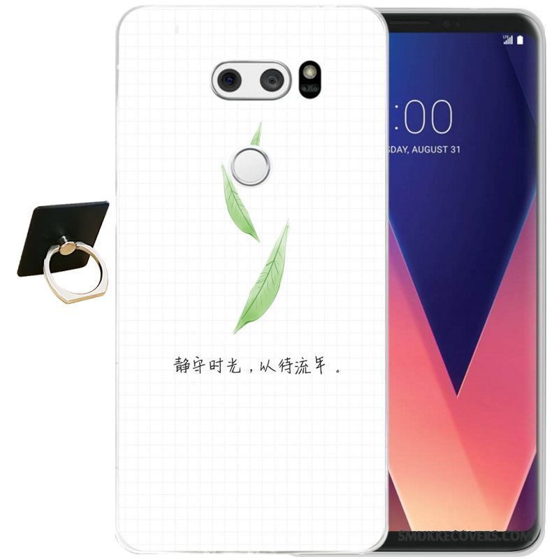 Etui Lg V30 Silikone Sort Telefon, Cover Lg V30 Blød