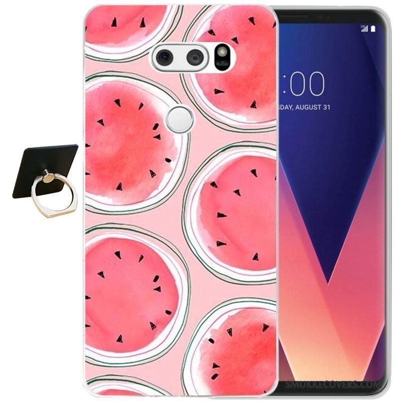 Etui Lg V30 Silikone Sort Telefon, Cover Lg V30 Blød