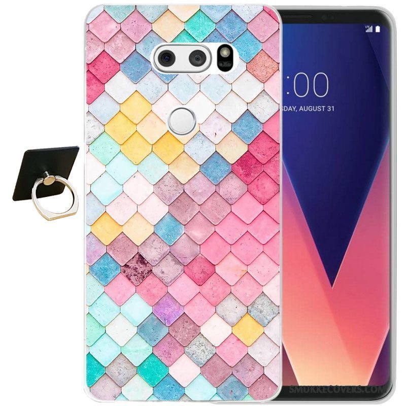 Etui Lg V30 Silikone Sort Telefon, Cover Lg V30 Blød