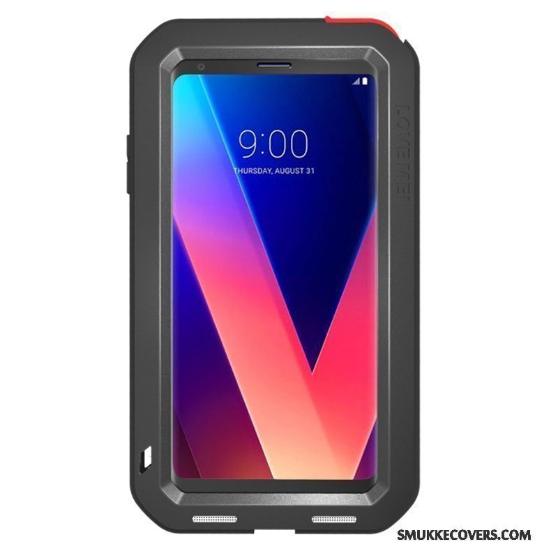 Etui Lg V30 Tasker Europa Telefon, Cover Lg V30 Beskyttelse Sort Hård