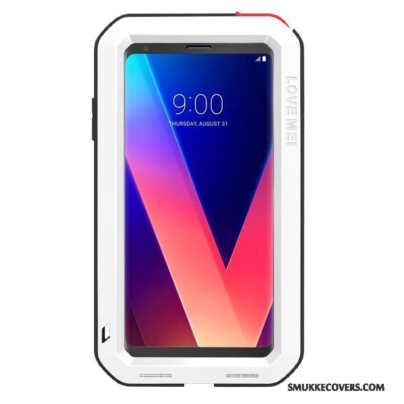 Etui Lg V30 Tasker Europa Telefon, Cover Lg V30 Beskyttelse Sort Hård