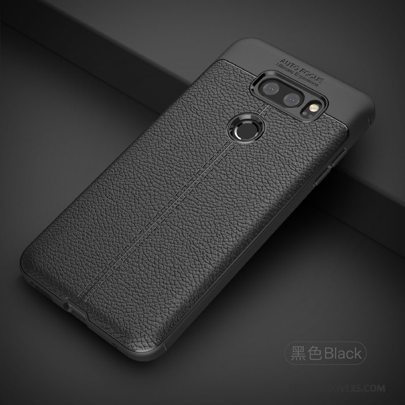Etui Lg V30 Tasker Telefonanti-fald, Cover Lg V30 Beskyttelse Tynd Grå