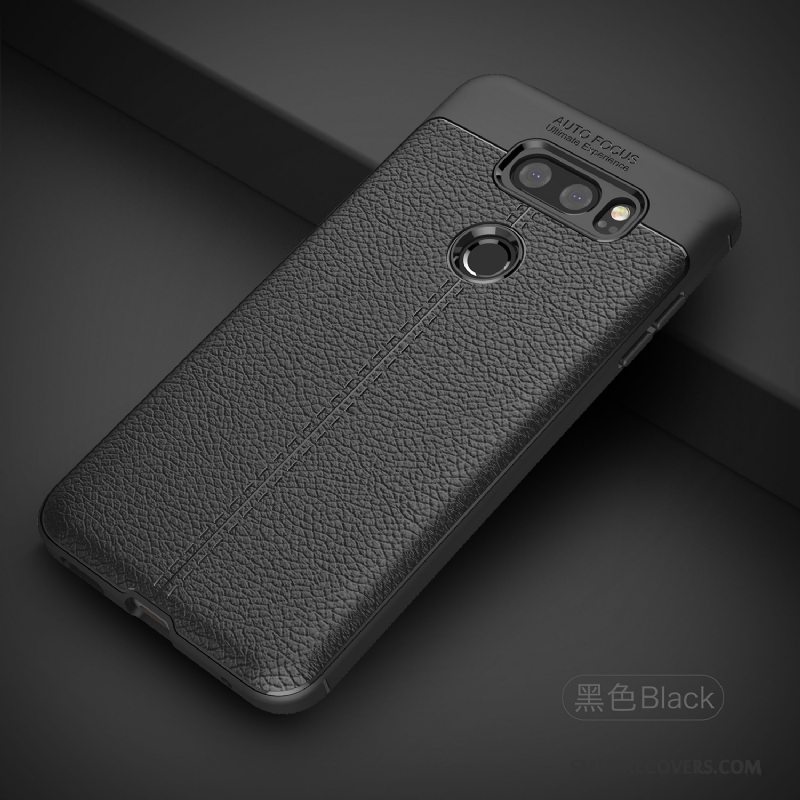 Etui Lg V30 Tasker Telefonanti-fald, Cover Lg V30 Beskyttelse Tynd Grå