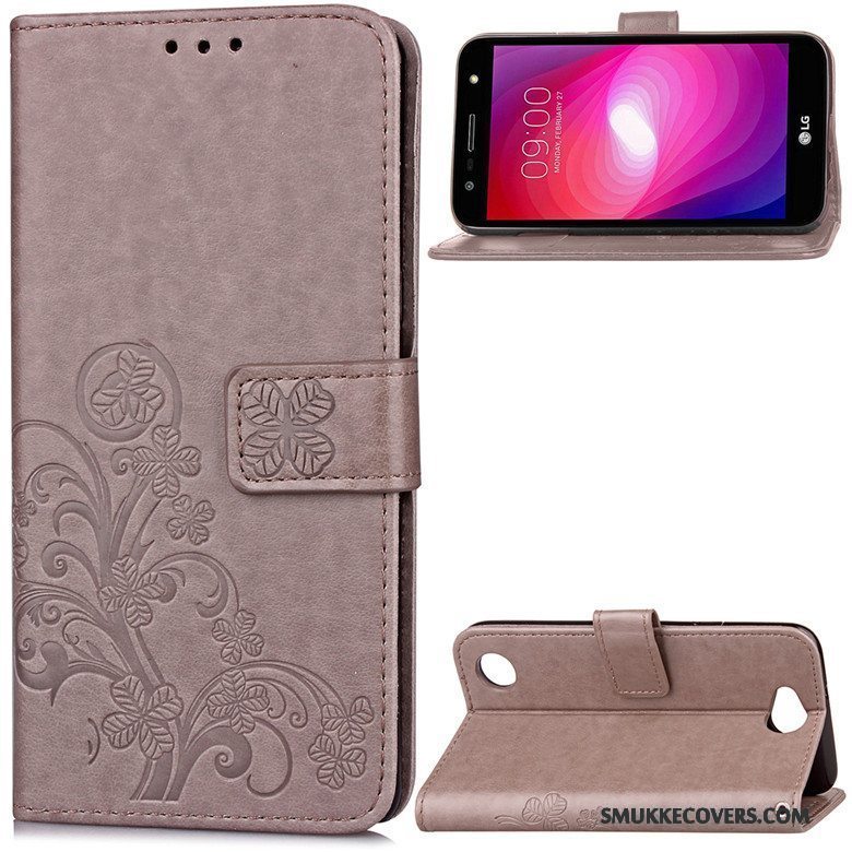 Etui Lg X Power 2 Blød Lilla Telefon, Cover Lg X Power 2 Beskyttelse Anti-fald