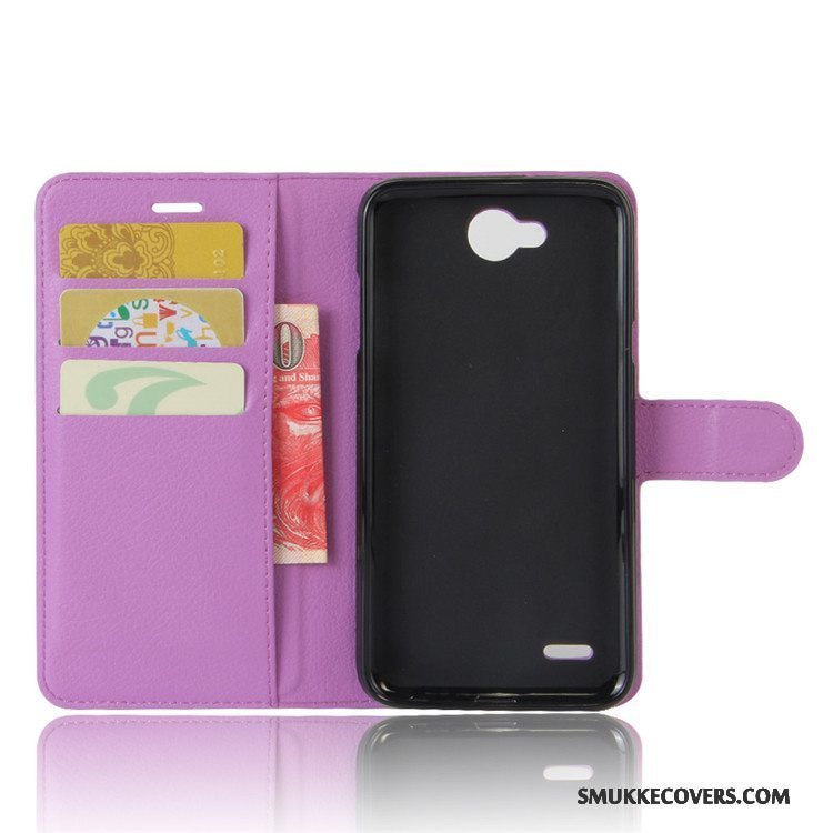 Etui Lg X Power 2 Læder Sort, Cover Lg X Power 2 Folio