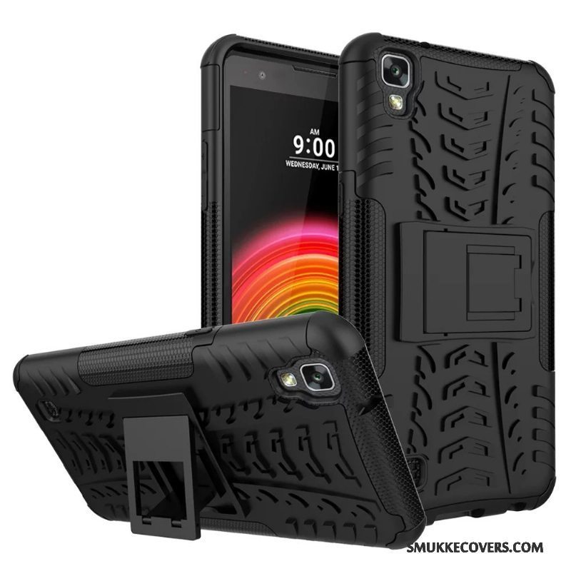 Etui Lg X Power Kreativ Grøn Tre Forsvar, Cover Lg X Power Support Telefonskridsikre