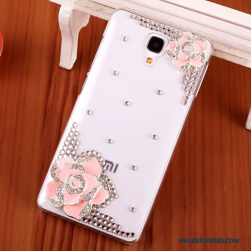 Etui Mi 4 Strass Lille Sektion Hård, Cover Mi 4 Beskyttelse Telefonguld