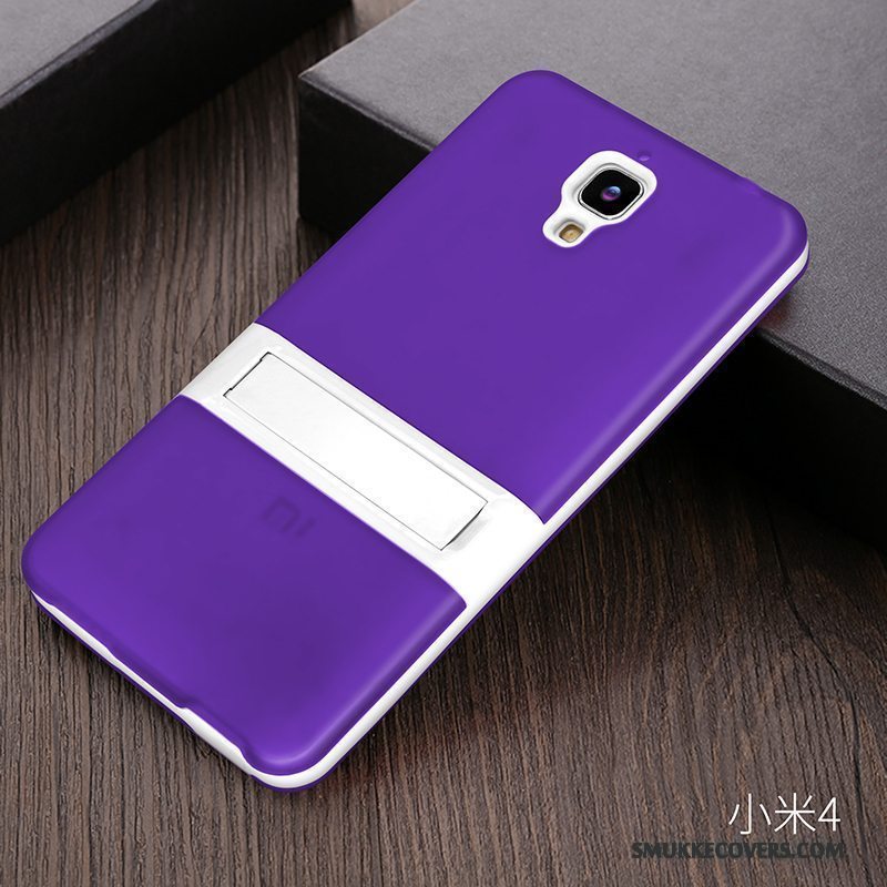 Etui Mi 4 Support Telefonnubuck, Cover Mi 4 Silikone Lille Sektion Tynd