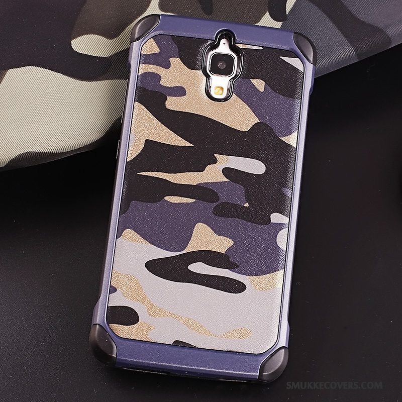 Etui Mi 4 Tasker Anti-fald Camouflage, Cover Mi 4 Beskyttelse Ring Lille Sektion