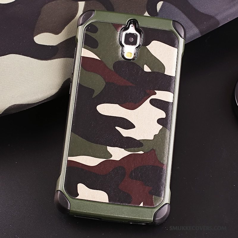 Etui Mi 4 Tasker Anti-fald Camouflage, Cover Mi 4 Beskyttelse Ring Lille Sektion