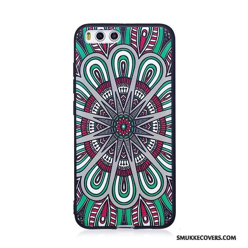 Etui Mi 6 Beskyttelse Sort Lille Sektion, Cover Mi 6 Malet Trend Telefon