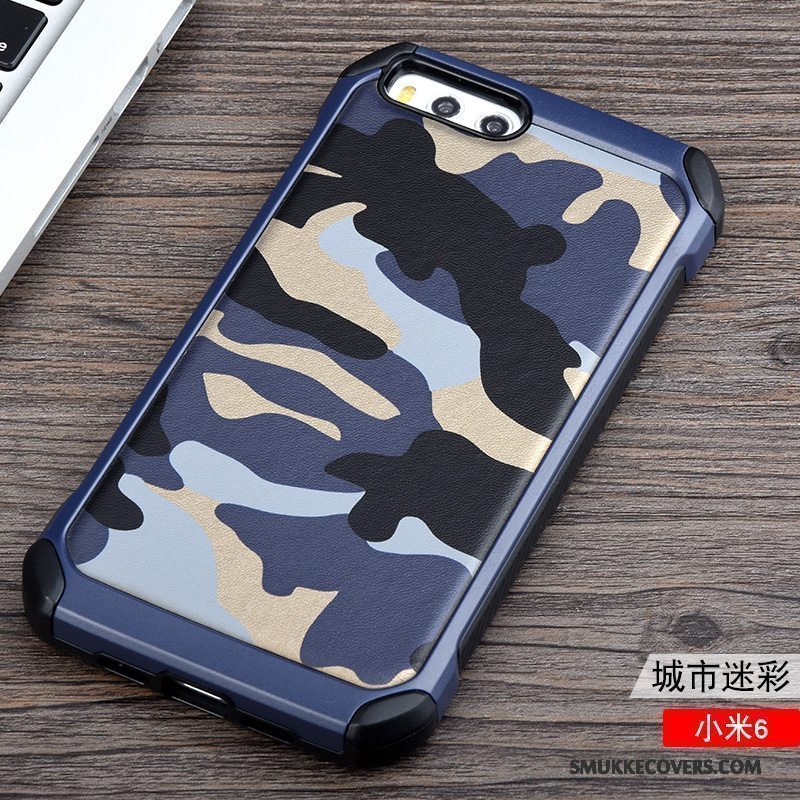 Etui Mi 6 Support Camouflage Lille Sektion, Cover Mi 6 Tasker Grøn Ring