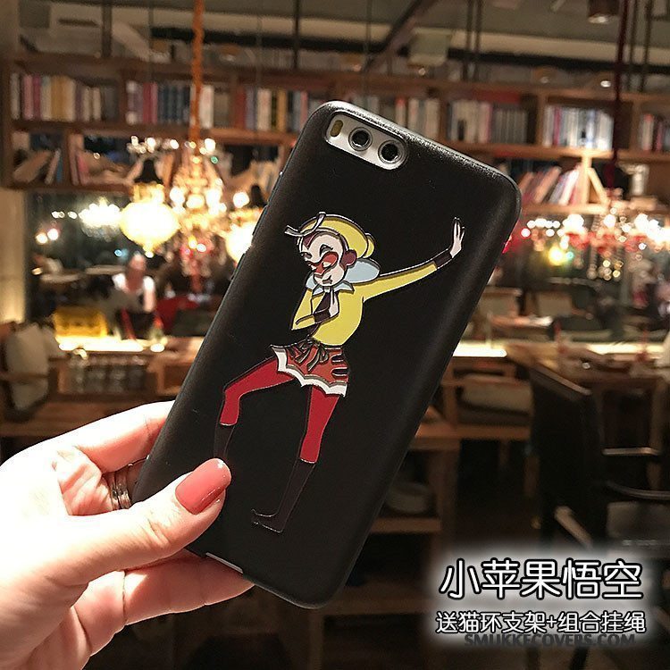 Etui Mi 6 Support Lille Sektion Sort, Cover Mi 6 Blød Telefonnubuck