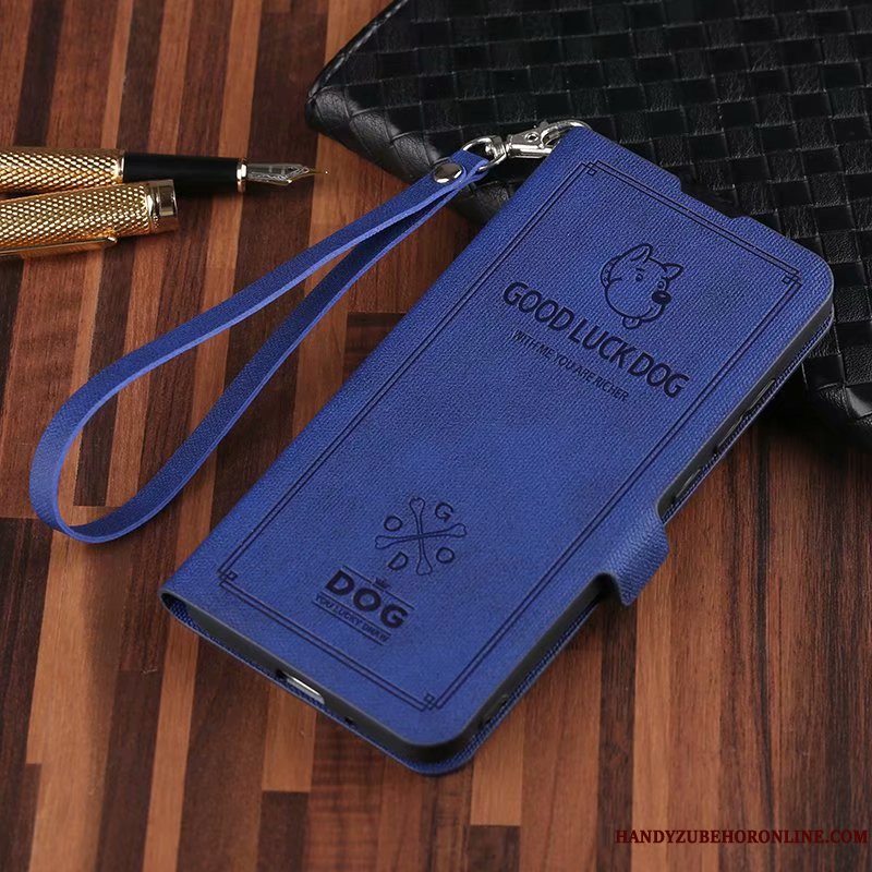 Etui Mi 9t Pro Beskyttelse Anti-fald Sort, Cover Mi 9t Pro Læder Telefonsimple