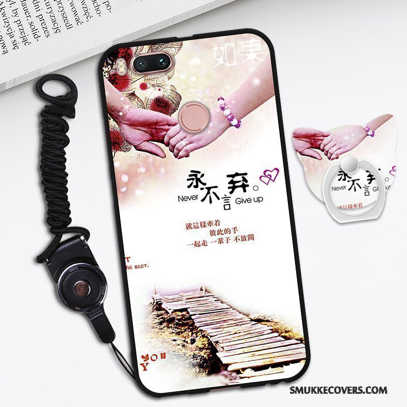 Etui Mi A1 Blød Telefonlille Sektion, Cover Mi A1 Kreativ Trend Sort