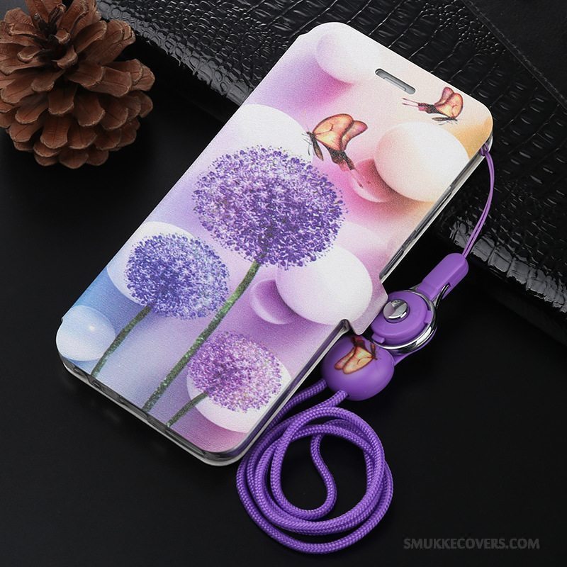 Etui Mi A1 Tasker Telefonanti-fald, Cover Mi A1 Folio Lille Sektion Lyserød