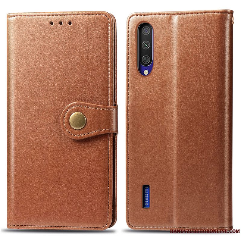 Etui Mi A3 Beskyttelse Solid Farve Simple, Cover Mi A3 Folio Ungdom Grøn