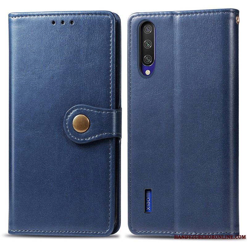 Etui Mi A3 Beskyttelse Solid Farve Simple, Cover Mi A3 Folio Ungdom Grøn