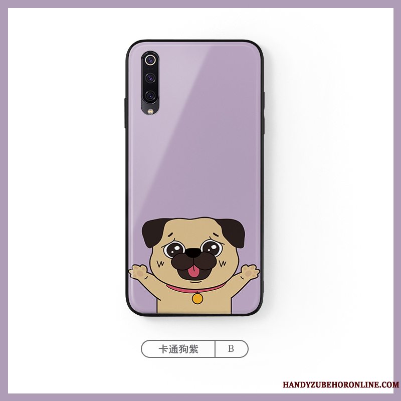 Etui Mi A3 Cartoon Smuk Hund, Cover Mi A3 Kreativ Telefonblå