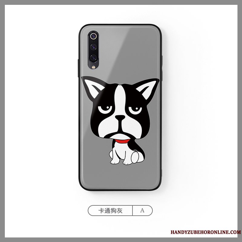 Etui Mi A3 Cartoon Smuk Hund, Cover Mi A3 Kreativ Telefonblå