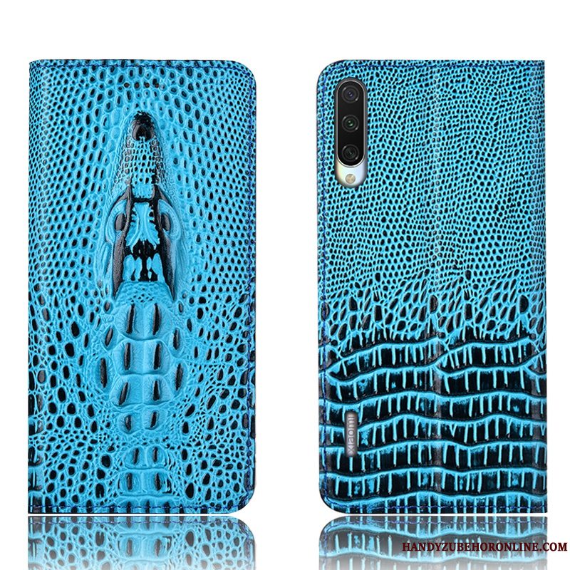 Etui Mi A3 Læder Lille Sektion Anti-fald, Cover Mi A3 Beskyttelse Telefonkrokodille