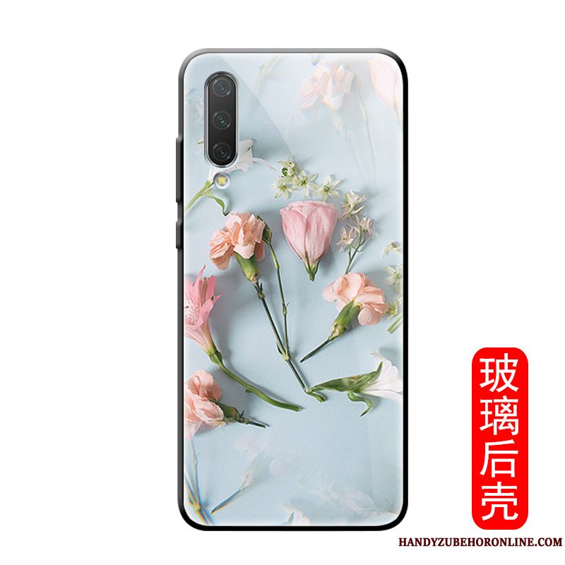 Etui Mi A3 Silikone Mønster Spejl, Cover Mi A3 Blomster Telefonblomster