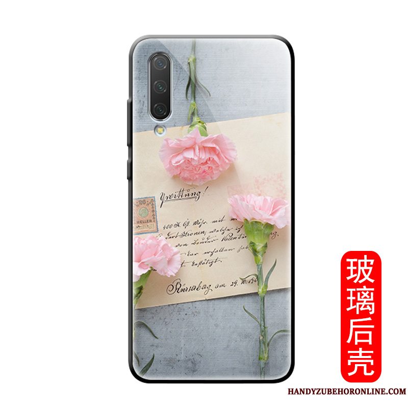 Etui Mi A3 Silikone Mønster Spejl, Cover Mi A3 Blomster Telefonblomster