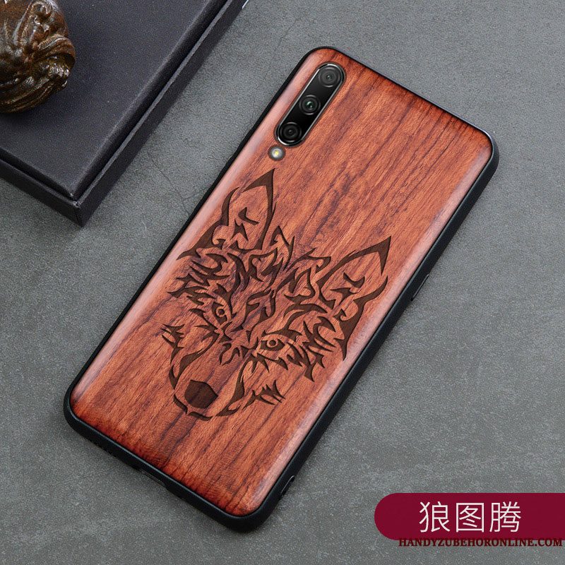 Etui Mi A3 Træ Lille Sektion Mønster, Cover Mi A3 Beskyttelse Skulptur Ny