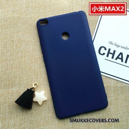 Etui Mi Max 2 Blød Lille Sektion Nubuck, Cover Mi Max 2 Silikone Anti-fald Lyserød