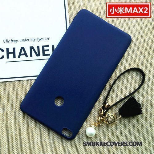 Etui Mi Max 2 Blød Lille Sektion Nubuck, Cover Mi Max 2 Silikone Anti-fald Lyserød