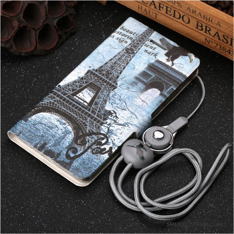 Etui Mi Max 2 Folio Anti-fald Lyserød, Cover Mi Max 2 Silikone Telefonlille Sektion
