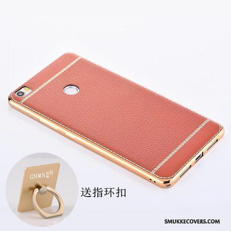 Etui Mi Max 2 Læder Lille Sektion Mønster, Cover Mi Max 2 Silikone Belægning