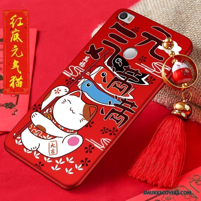 Etui Mi Max 2 Silikone Smuk Af Personlighed, Cover Mi Max 2 Cartoon Lille Sektion Anti-fald