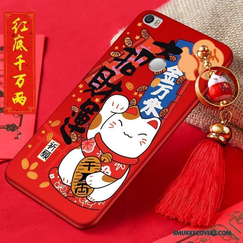 Etui Mi Max 2 Silikone Smuk Af Personlighed, Cover Mi Max 2 Cartoon Lille Sektion Anti-fald