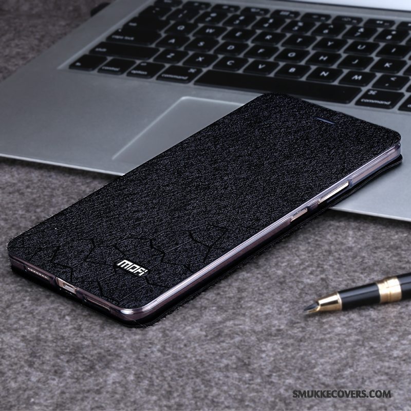 Etui Mi Max 2 Tasker Guld Telefon, Cover Mi Max 2 Læder Anti-fald Lille Sektion