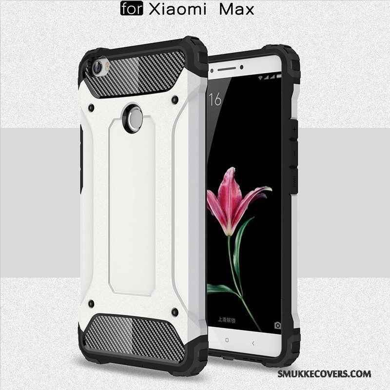 Etui Mi Max 2 Tasker Lille Sektion Telefon, Cover Mi Max 2 Silikone Nubuck Anti-fald