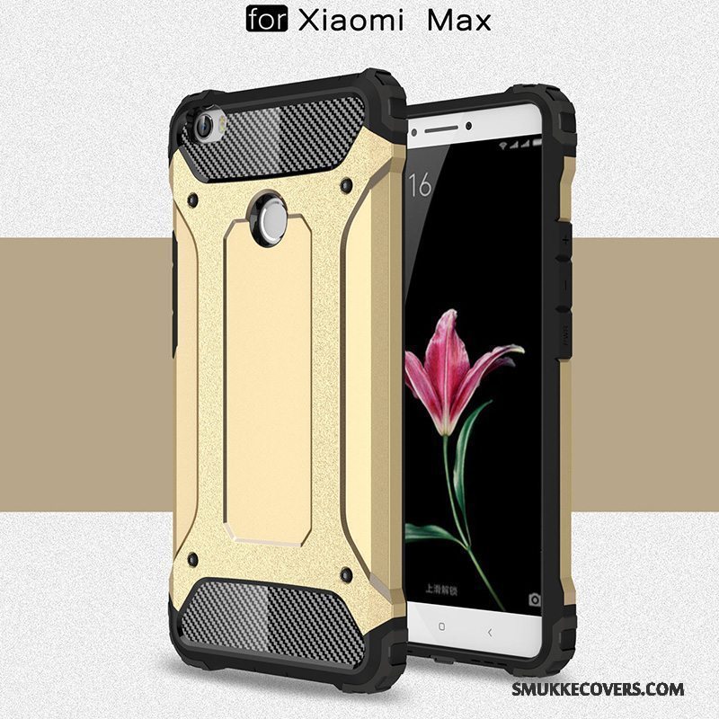 Etui Mi Max 2 Tasker Lille Sektion Telefon, Cover Mi Max 2 Silikone Nubuck Anti-fald