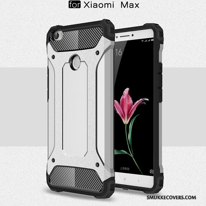 Etui Mi Max 2 Tasker Lille Sektion Telefon, Cover Mi Max 2 Silikone Nubuck Anti-fald