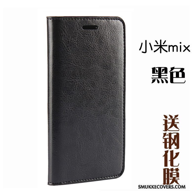 Etui Mi Mix 2 Beskyttelse Lille Sektion Mesh, Cover Mi Mix 2 Læder Telefonanti-fald